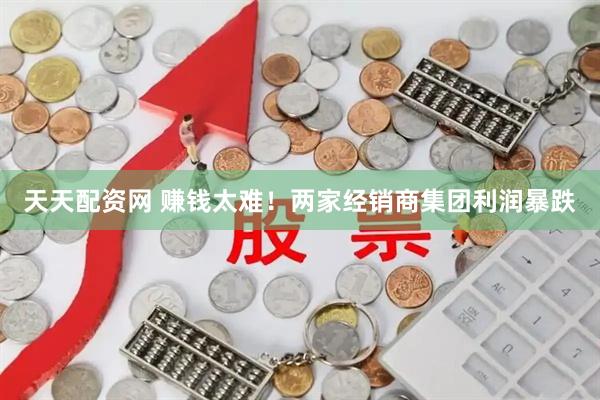 天天配资网 赚钱太难！两家经销商集团利润暴跌